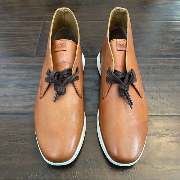 Wolf & Shepherd New W/Out Box Men Brown & White Leather Lace Up Boot Sz Various - Picture 1 of 8